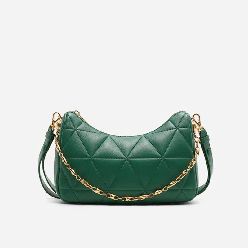 Real leather women's bag crossbody bag fashionable sheepskin armpit bag women's crescent bag